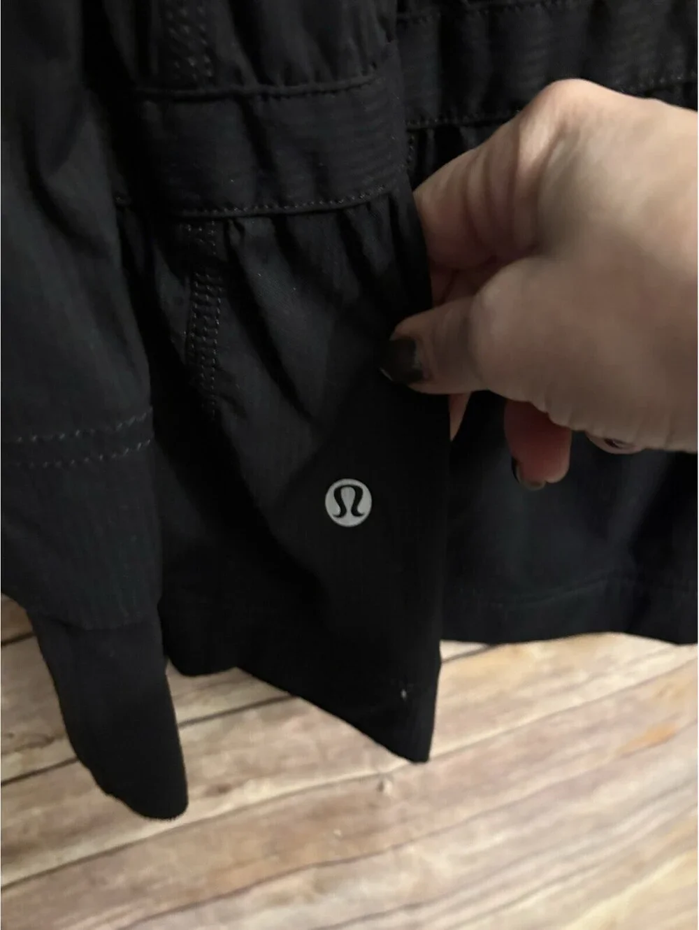 Lululemon Jacket Size 10 Apres Practice Anorak Hooded Full Zip Wind Coat Black